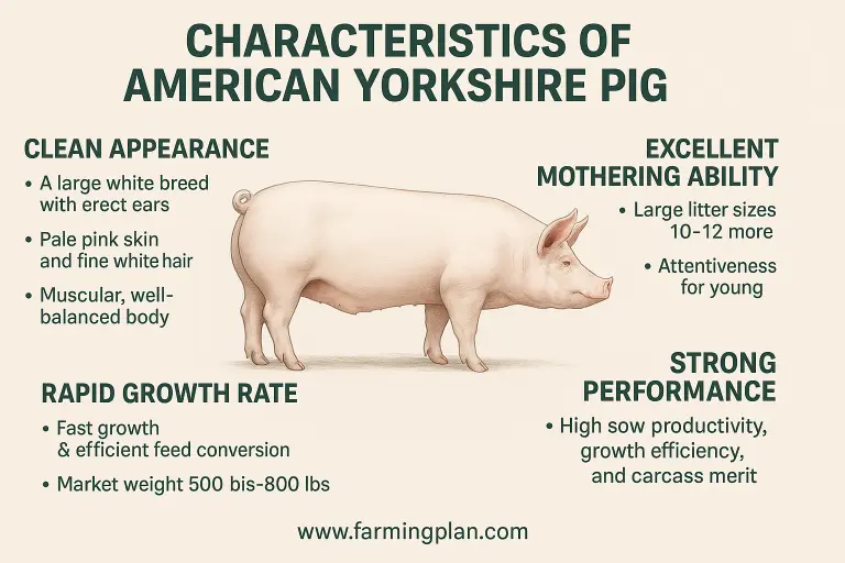 Characteristics of the American Yorkshire Pig