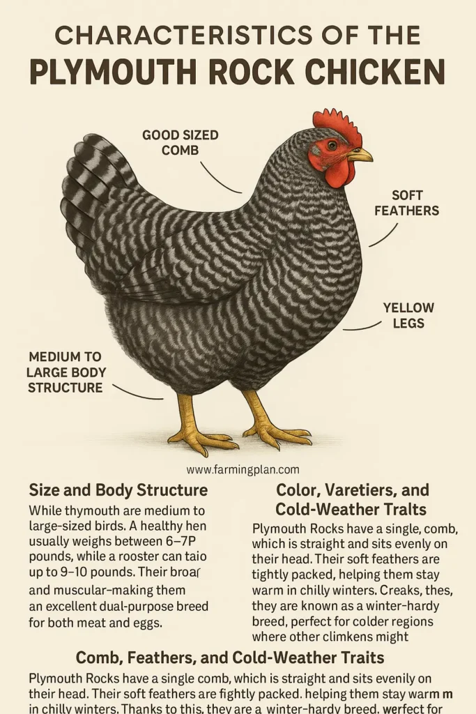 Characteristics of the Plymouth Rock Chicken
