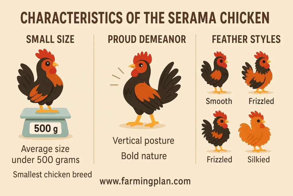 Characteristics of the Serama Chicken