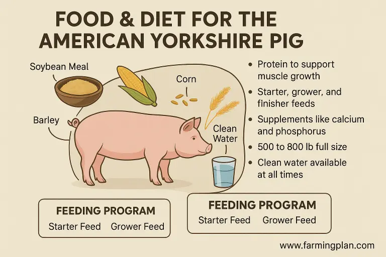 Food and Diet for the American Yorkshire Pig