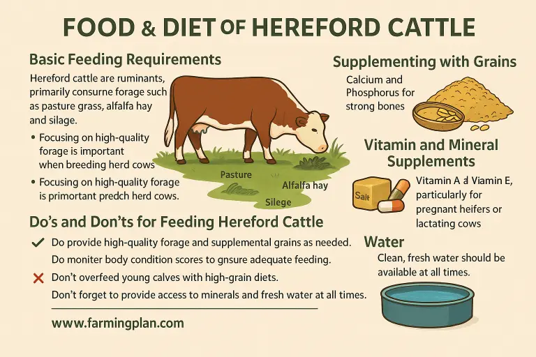 Food & Diet of Hereford Cattle