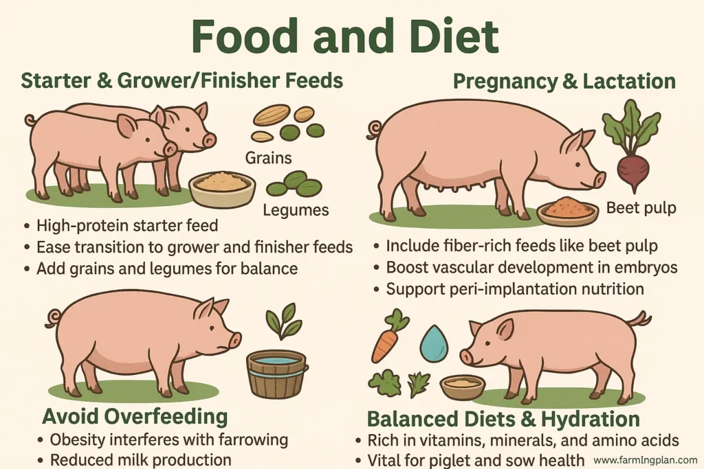 Food and Diet For French Landrace Pig