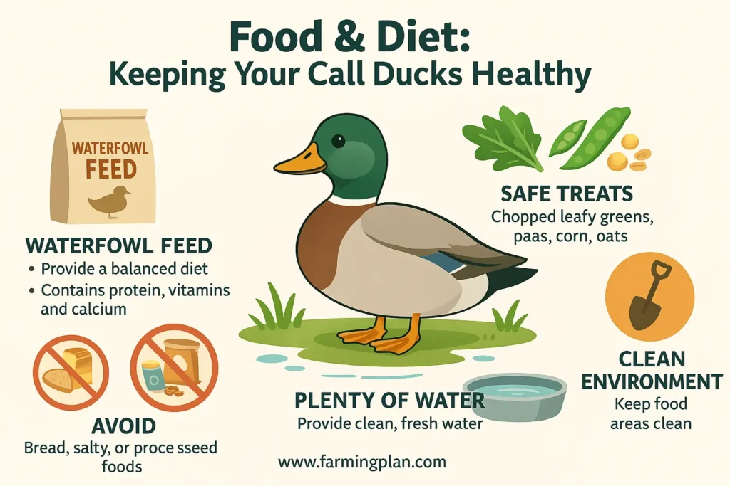 Food and Diet Keeping Your Call Ducks Healthy