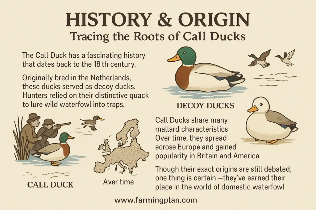 History and Origin Tracing the Roots of Call Ducks