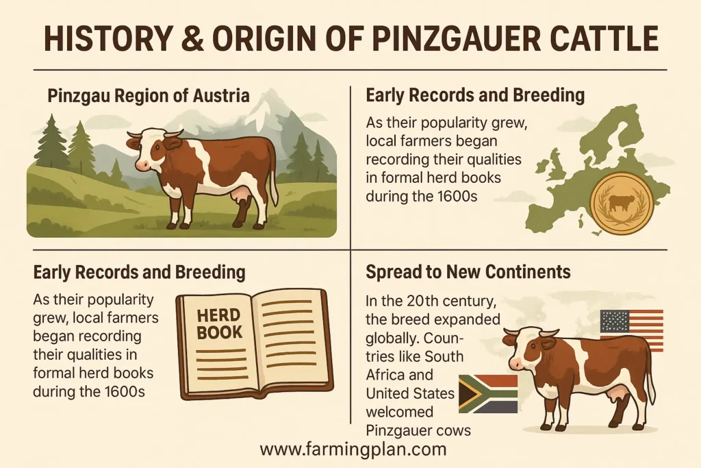 History & Origin of Pinzgauer Cattle