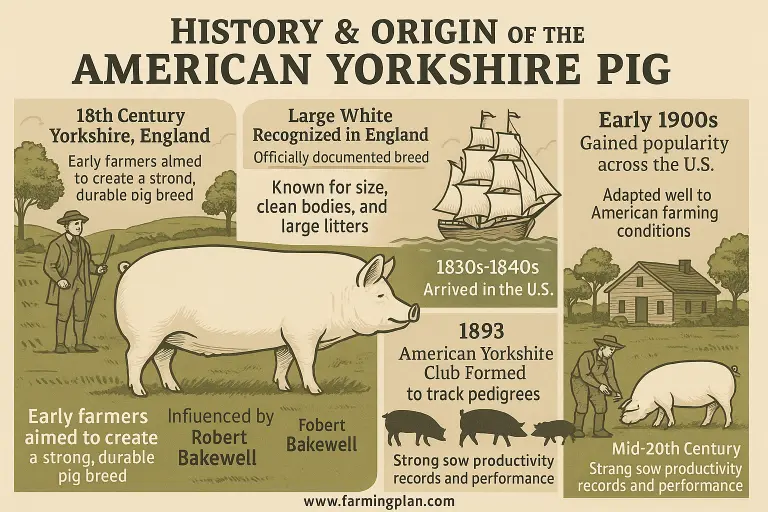 History and Origin of the American Yorkshire Pig