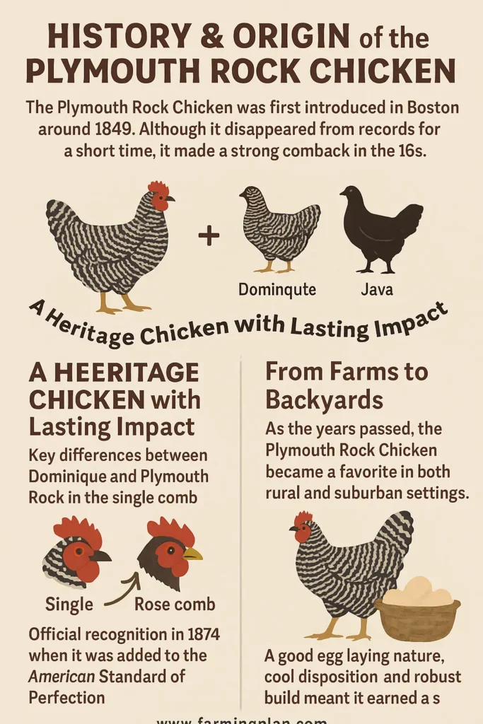 History & Origin of the Plymouth Rock Chicken