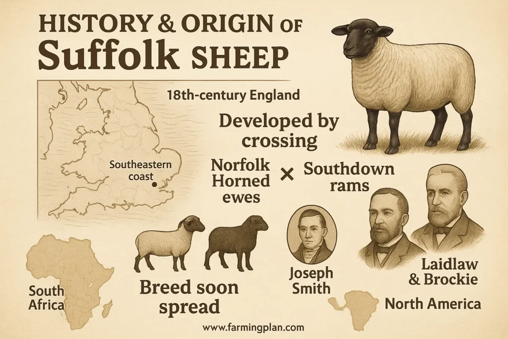 History & Origin of the Suffolk sheep