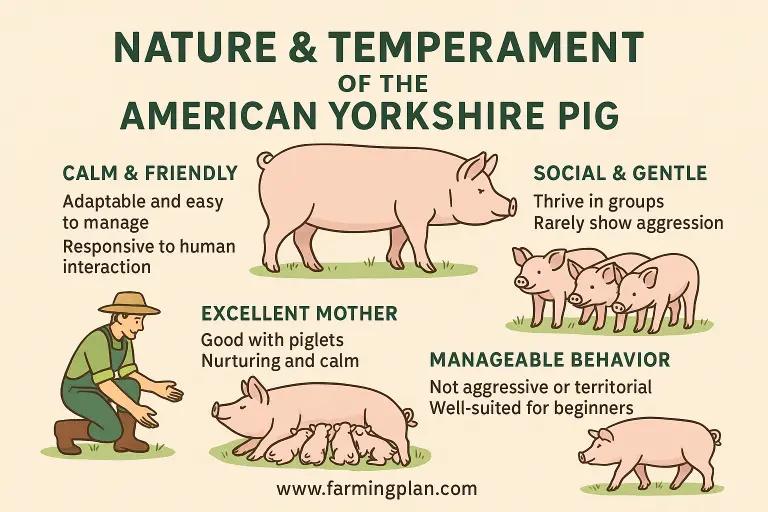 Nature and Temperament of the American Yorkshire Pig