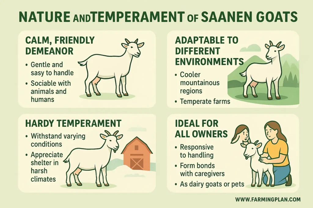 Nature and Temperament of Saanen Goats