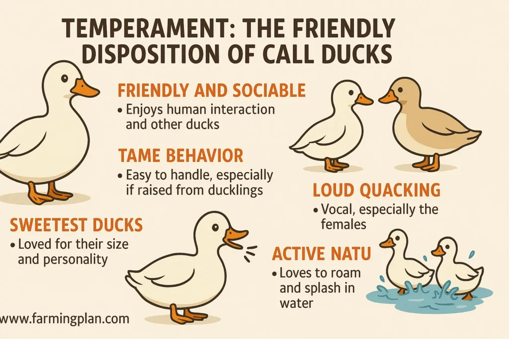 Temperament The Friendly Disposition of Call Ducks
