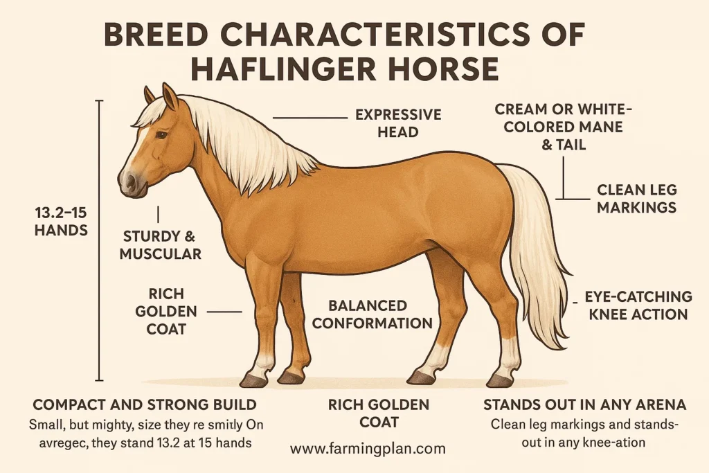 breed characteristics of haflinger horse