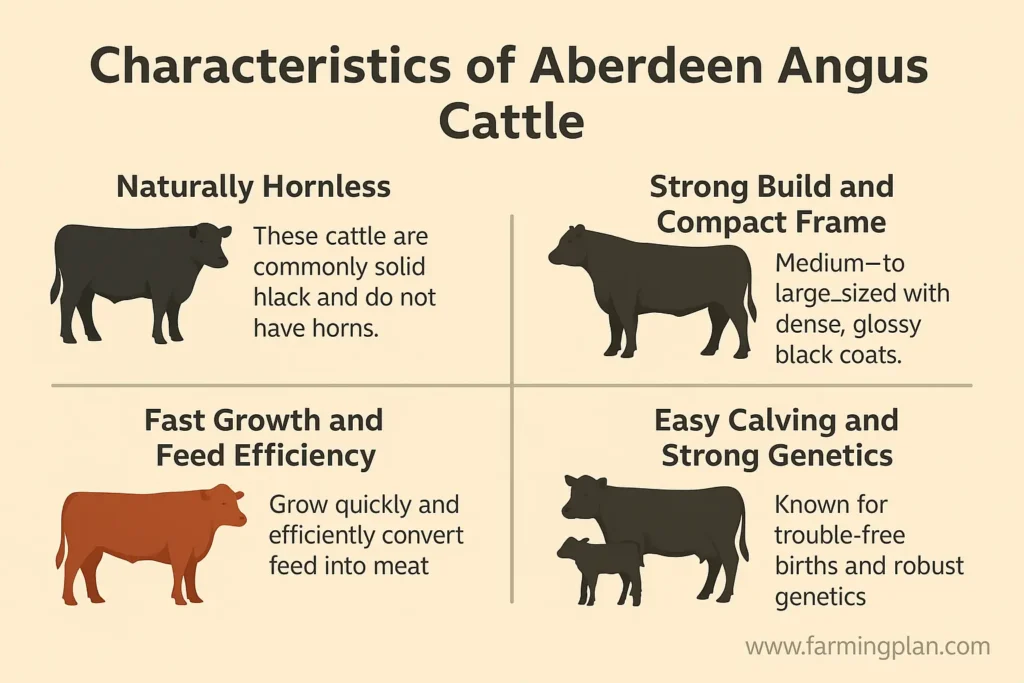characteristics of aberdeen angus cattle