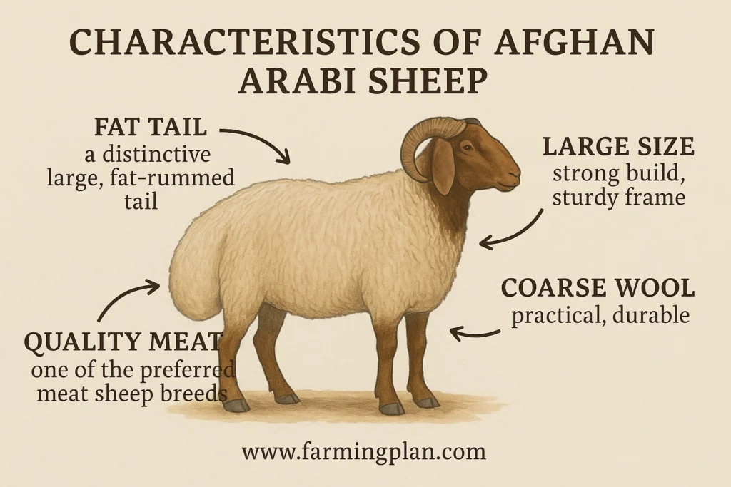characteristics of afghan arabi sheep