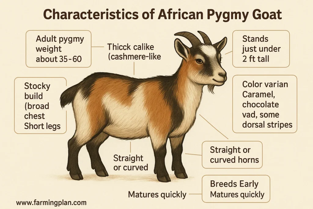 characteristics of african pygmy goat