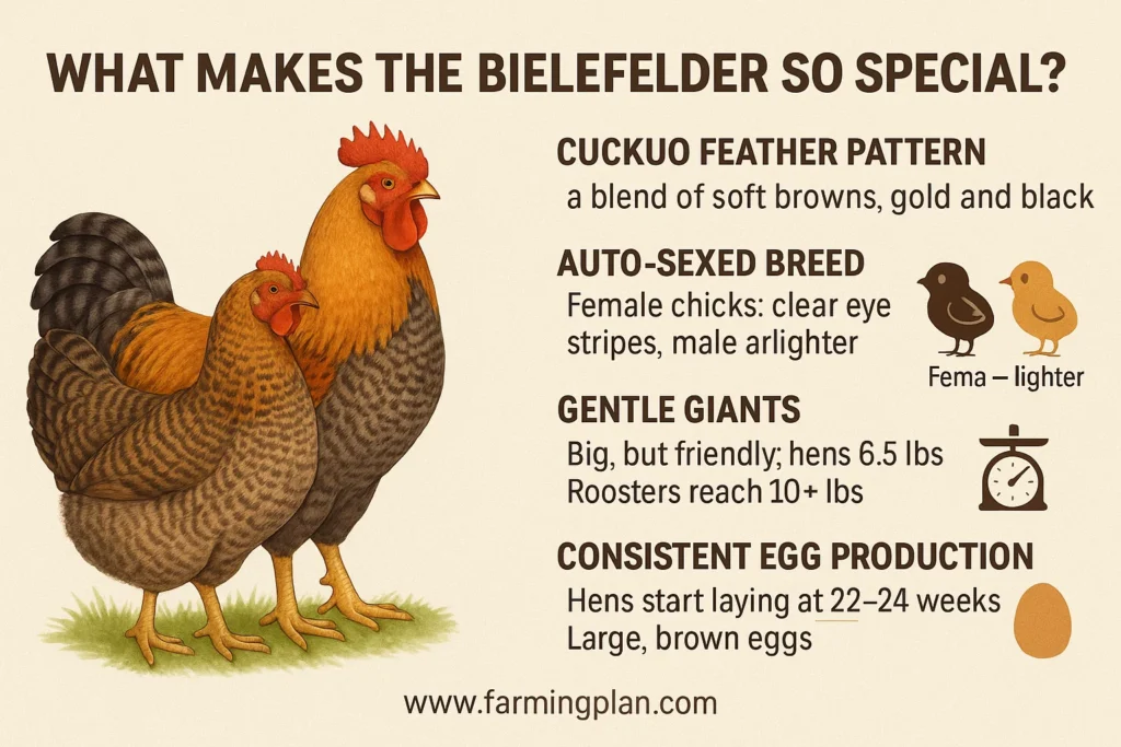characteristics of bielefelder kennhuhn chicken