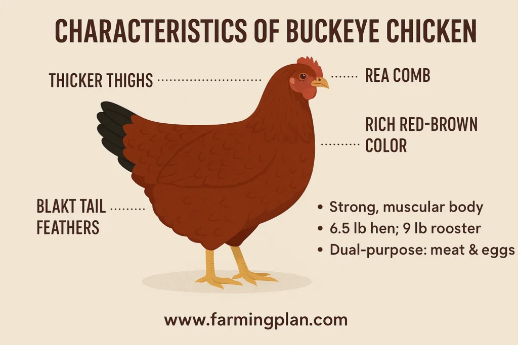 characteristics of buckeye chicken