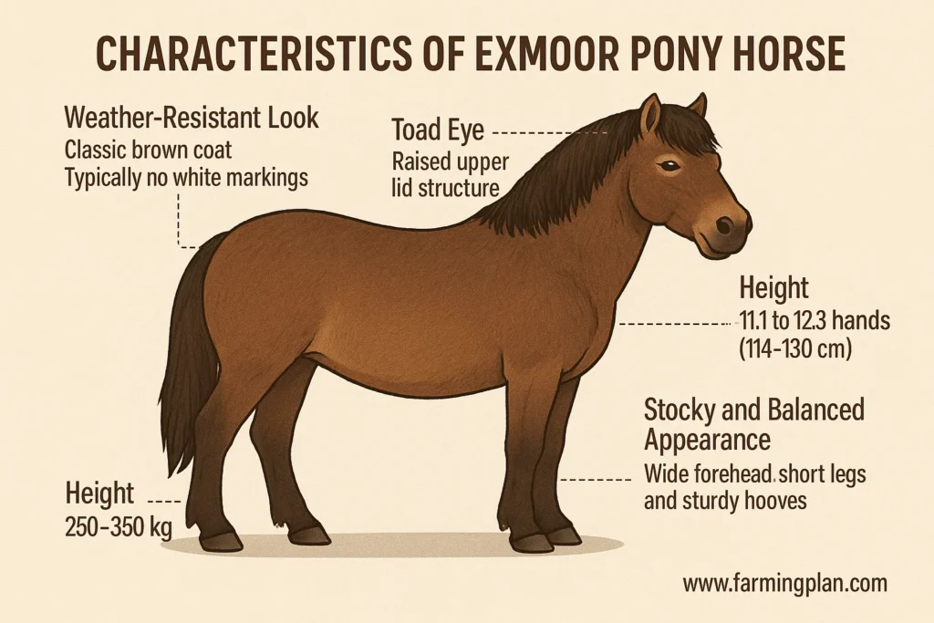 characteristics of exmoor pony horse