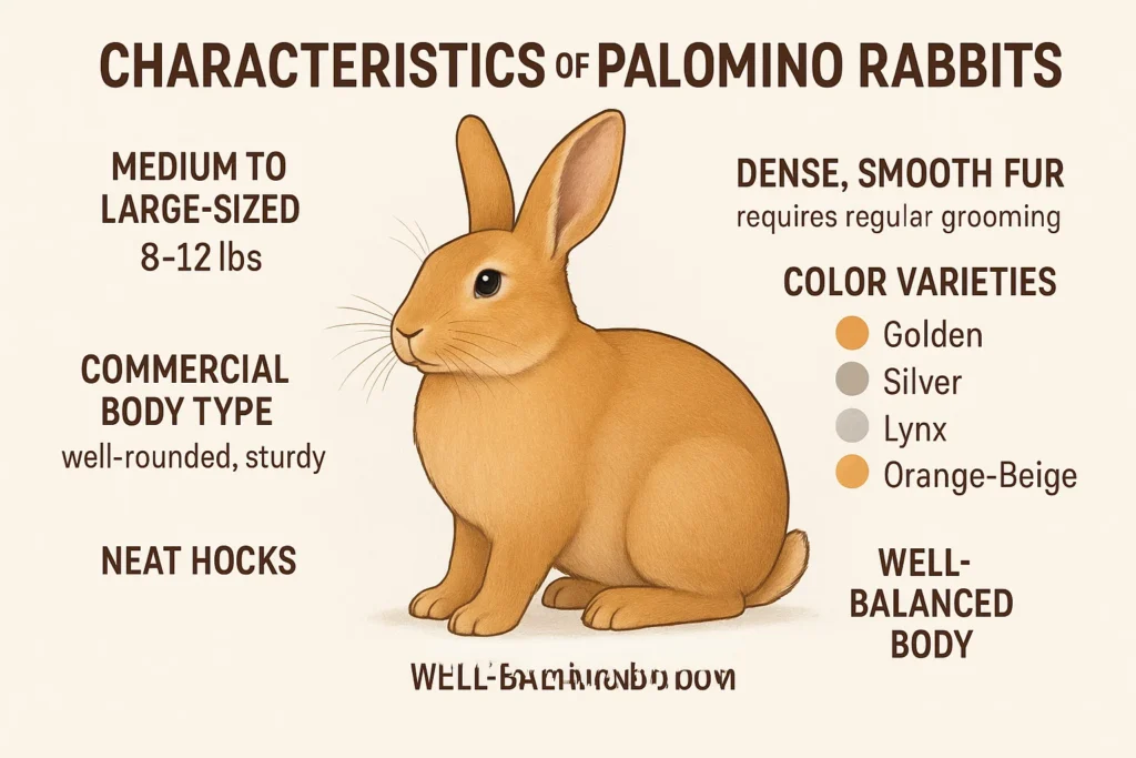 characteristics of palomino rabbits