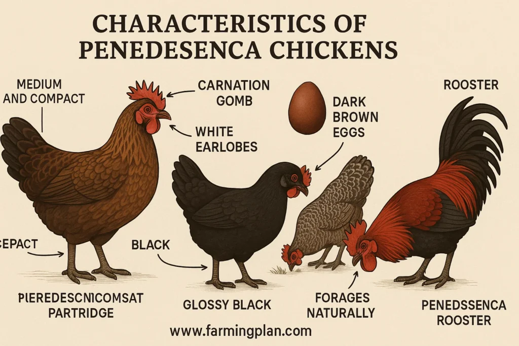 characteristics of penedesenca chicken
