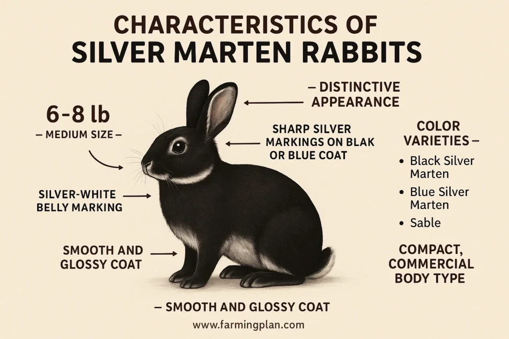 characteristics of silver marten rabbits