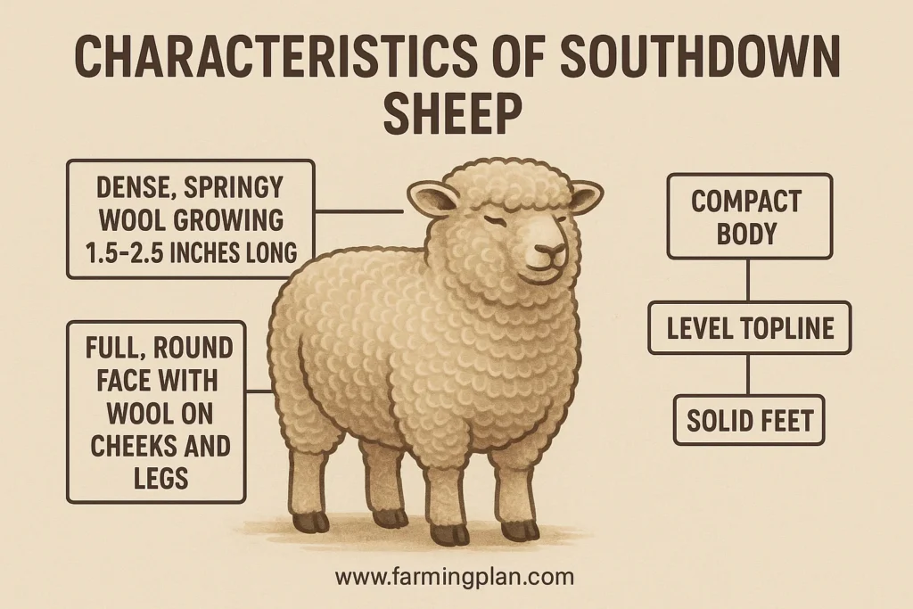 characteristics of southdown sheep