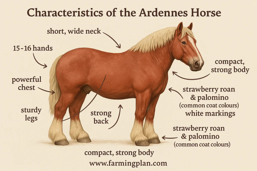 characteristics of the ardennes horse