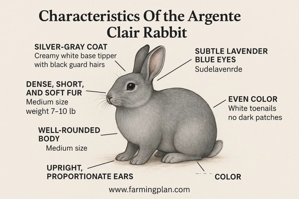 characteristics of the argente clair rabbit