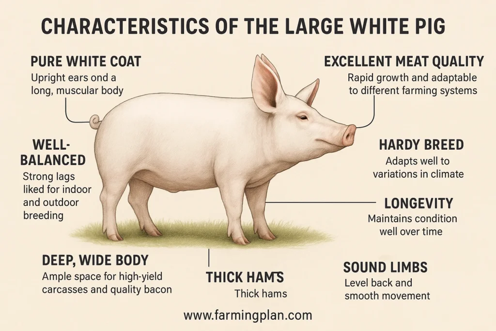 characteristics of the large white pig