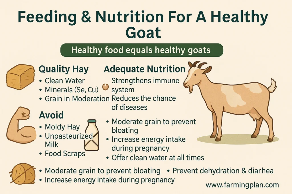 feeding & nutrition for a healthy goat diseases