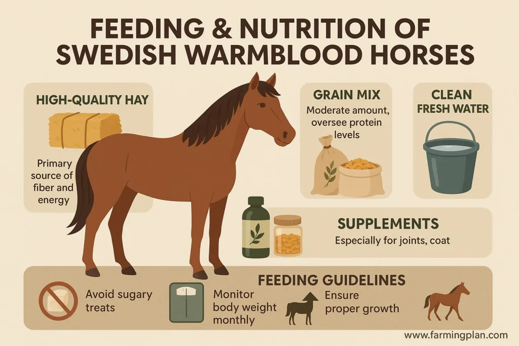 feeding & nutrition of swedish warmblood horses