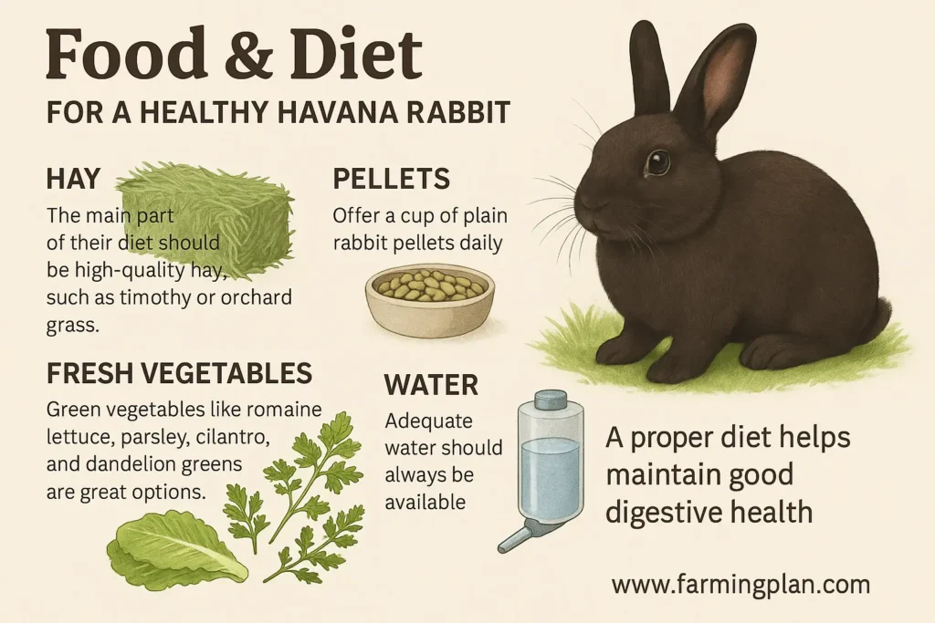 food & diet for a healthy havana rabbit