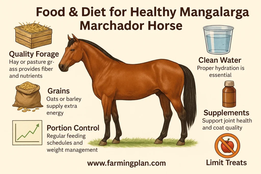 food & diet for healthy mangalarga marchador horse