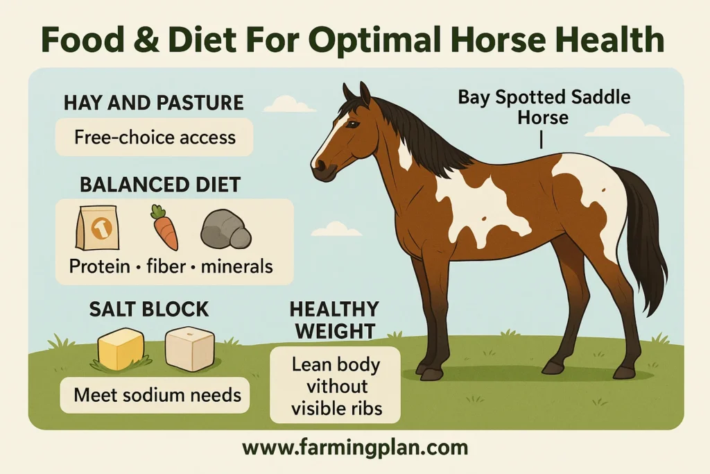food & diet for optimal horse health