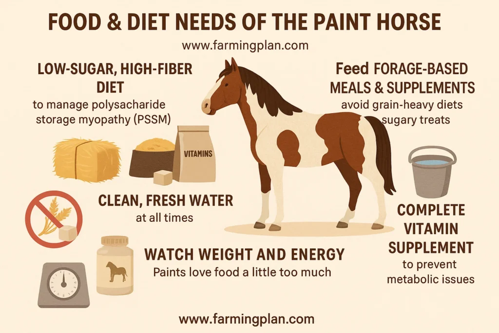food & diet needs of the paint horse