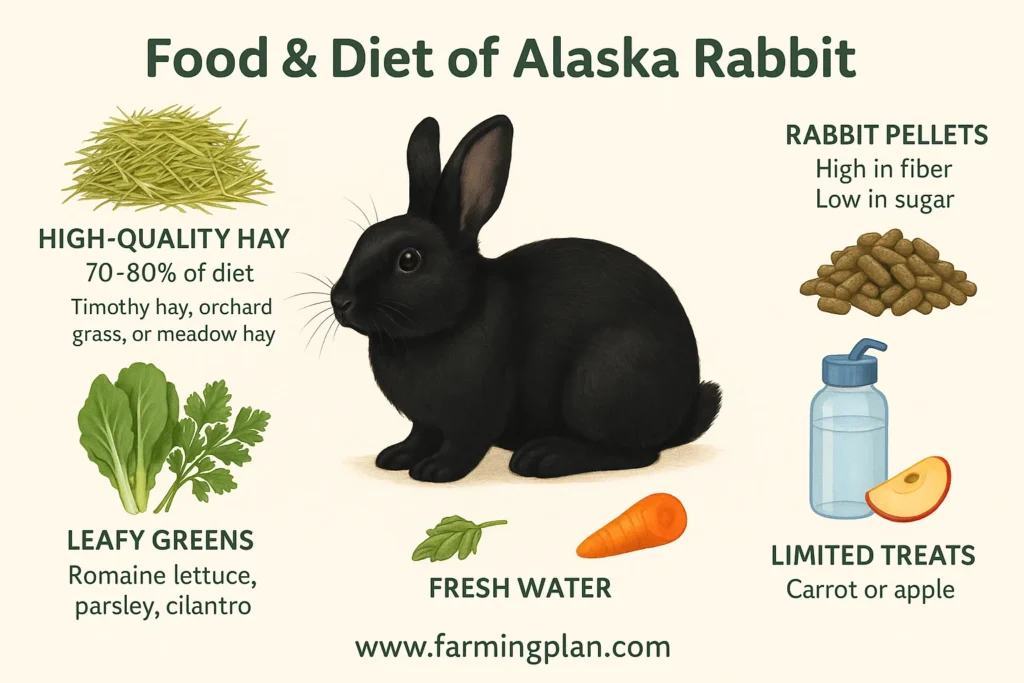 food & diet of alaska rabbit