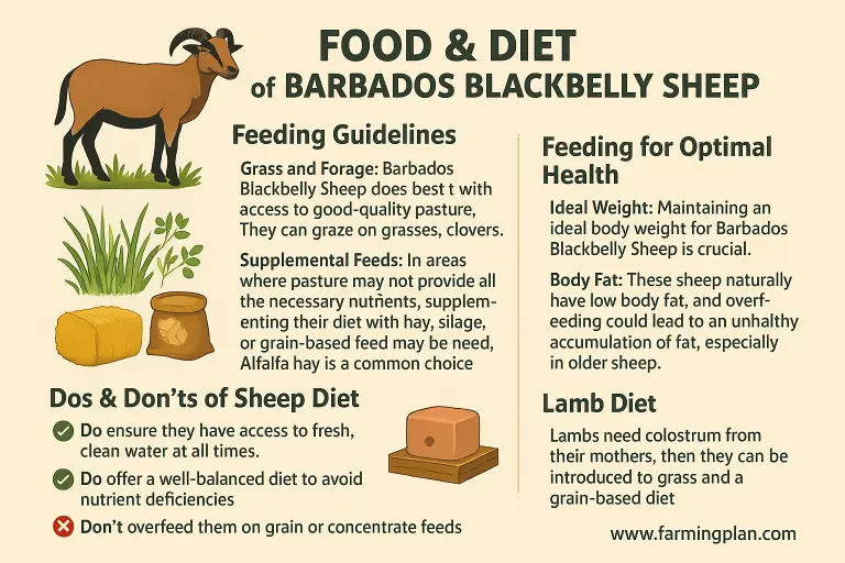 food & diet of barbados blackbelly sheep