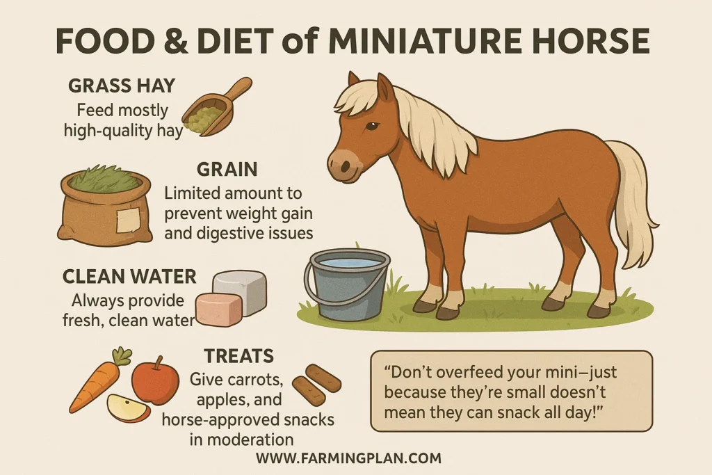 food & diet of miniature horse