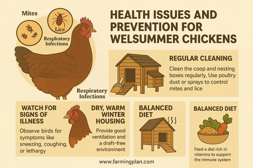 health issues and prevention for welsummer chickens