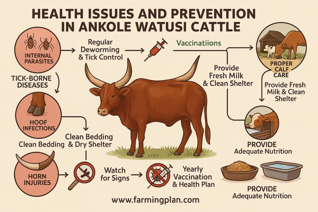health issues and prevention in ankole watusi cattle