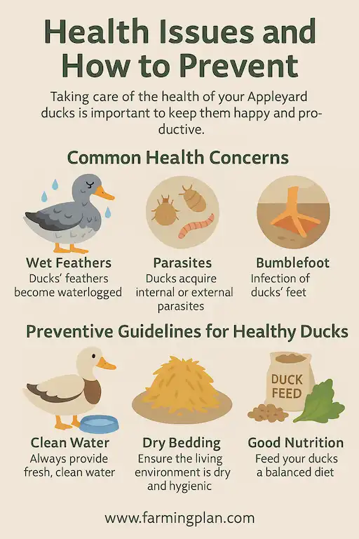 health issues of appleyard ducks