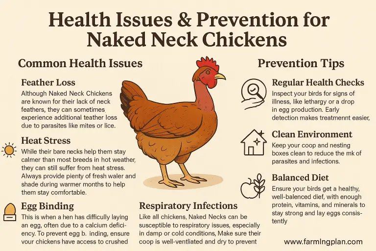 health issues & prevention for naked neck chickens