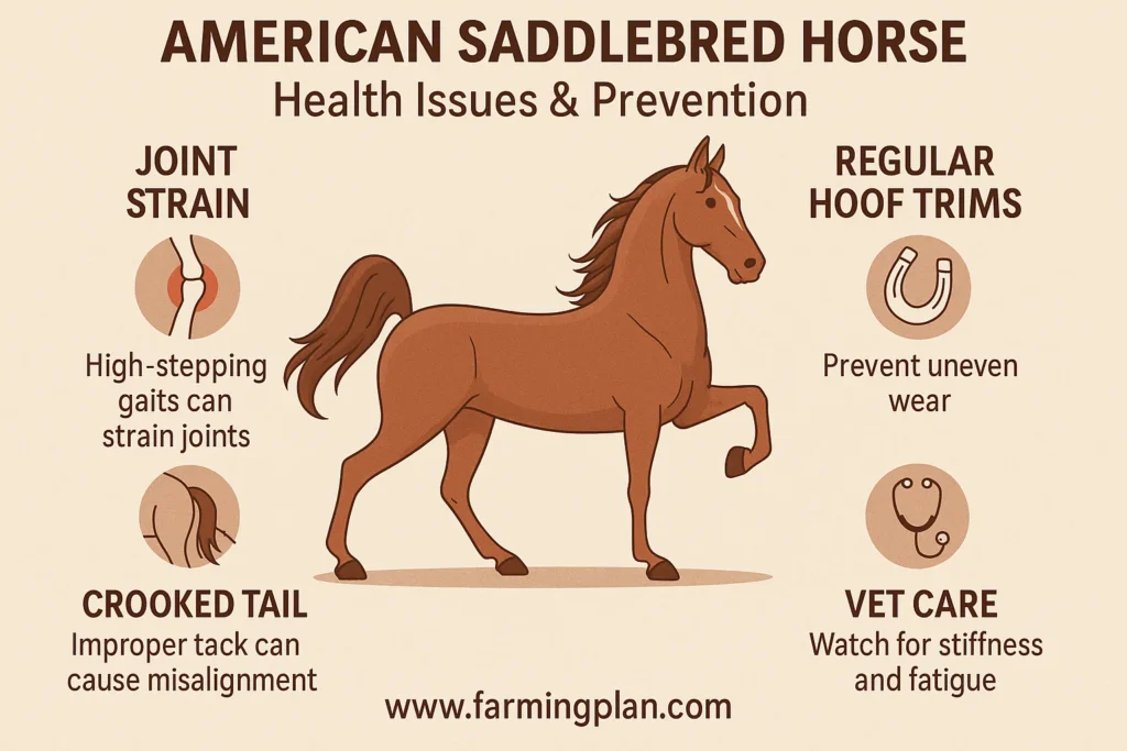 health issues & prevention of american saddlebred horse
