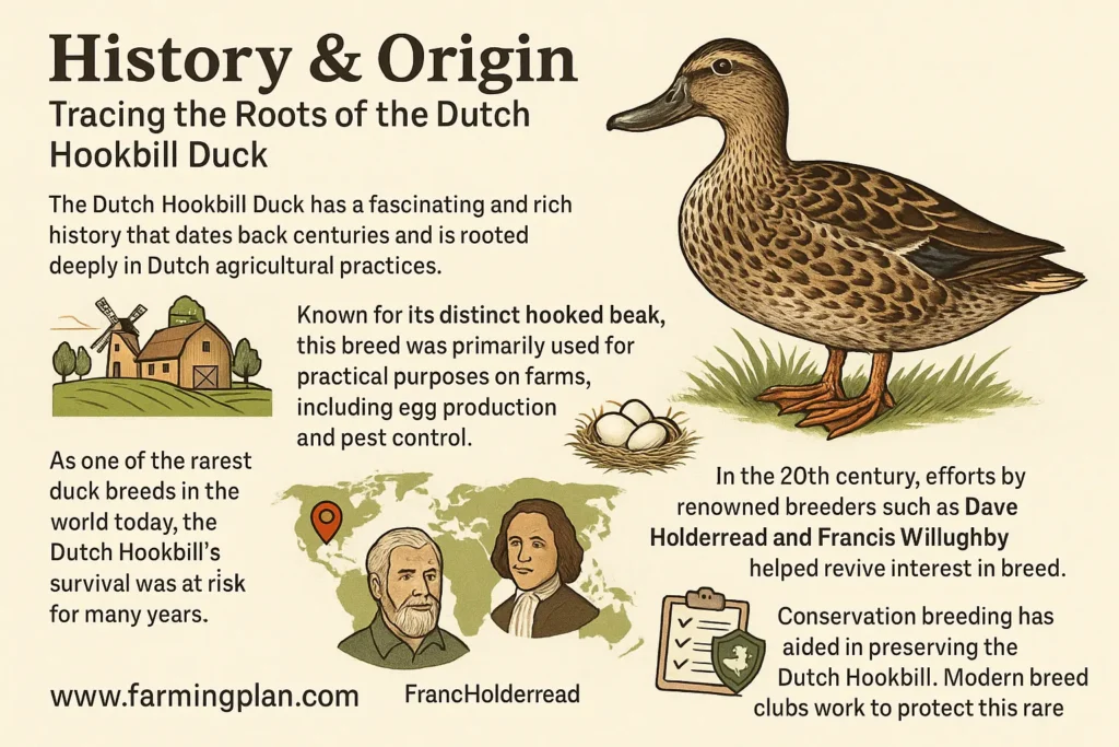 history and origin of the dutch hookbill duck