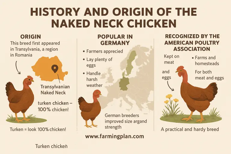 history and origin of the naked neck chicken