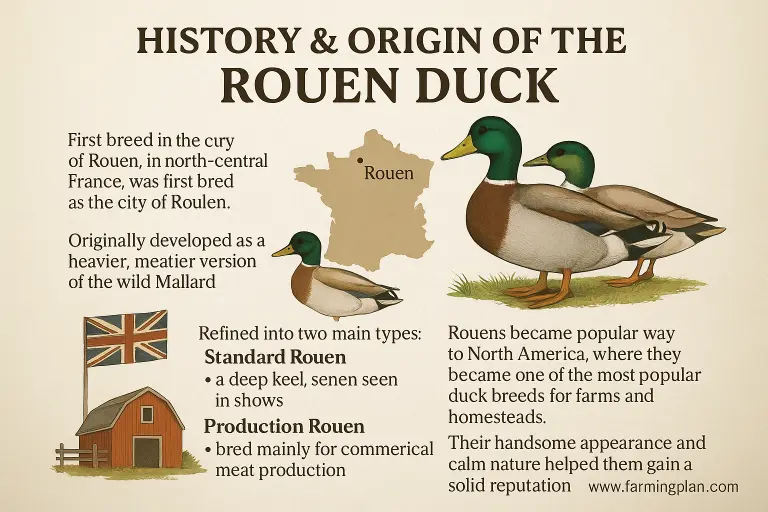 history and origin of the rouen duck