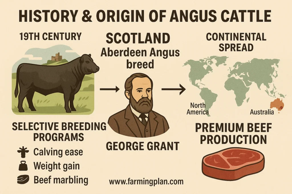 history & origin of angus cattle