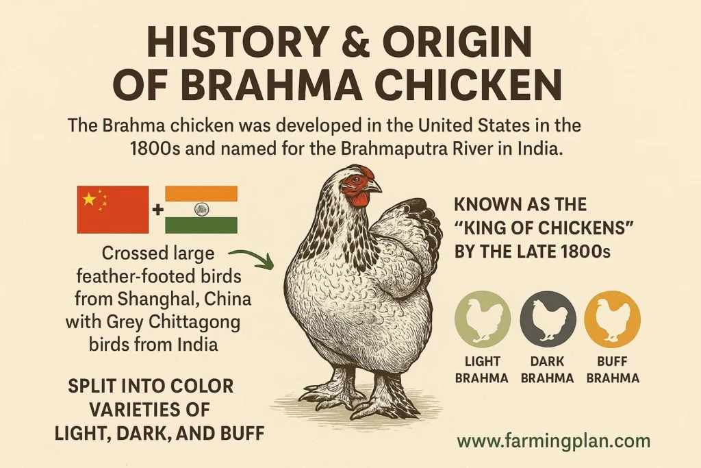 history & origin of brahma chicken