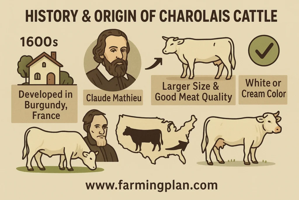 history & origin of charolais cattle
