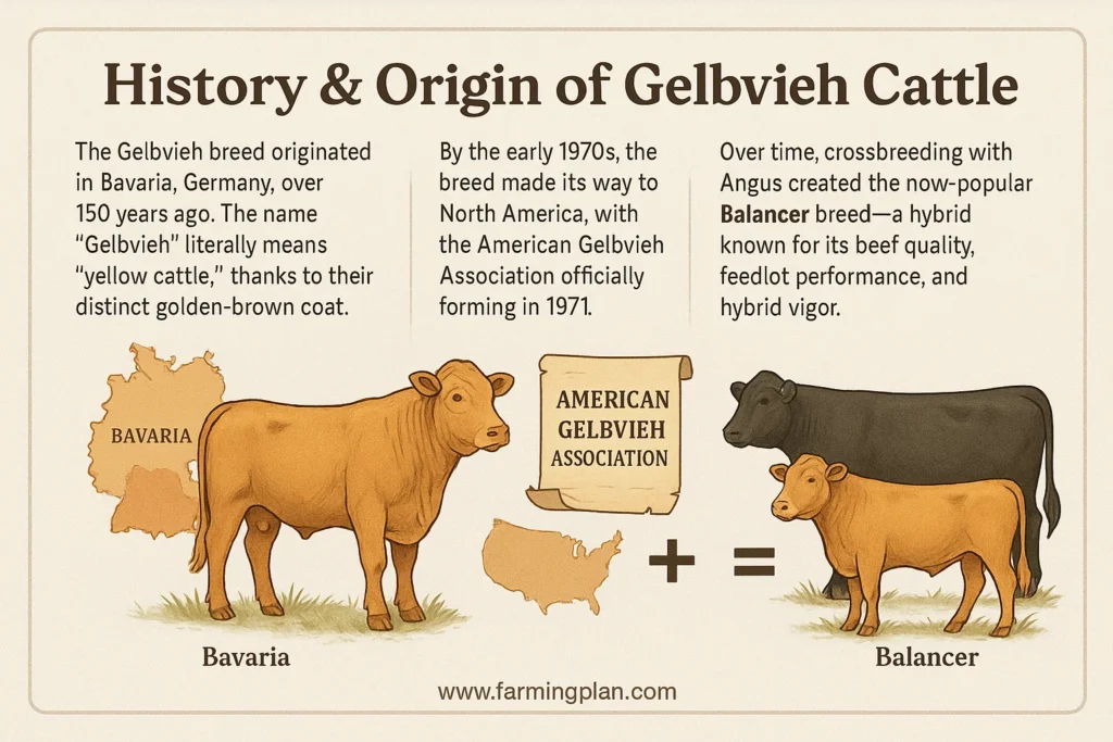 history & origin of gelbvieh cattle